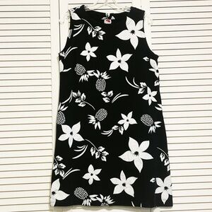 Red ginger Cotton Stuff Tropical Floral Dress